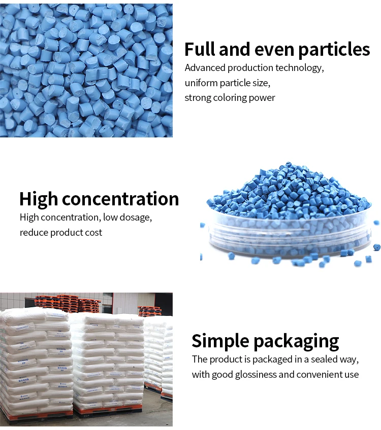 Food Grade Black Plastic Masterbatch Granules PE LDPE Resin Thermoforming Injection Molding 3