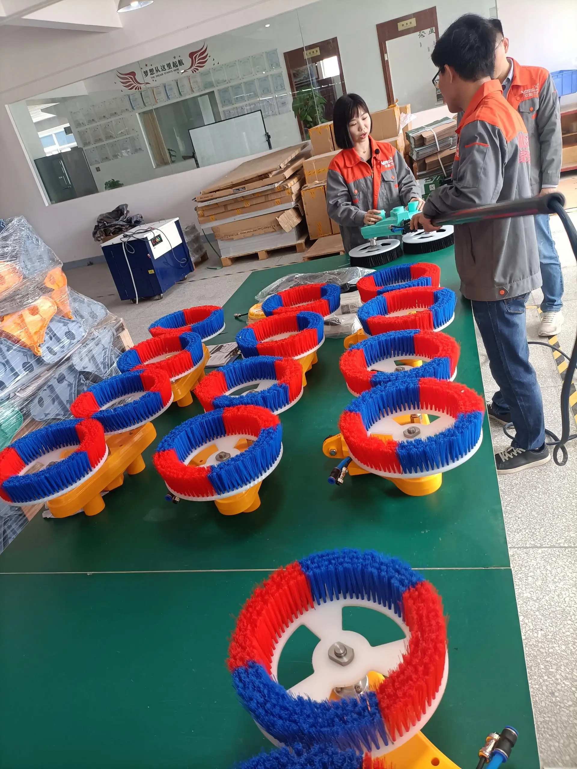 Multifit Electric Double Head Solar Panel Electric Cleaning Brush Kits