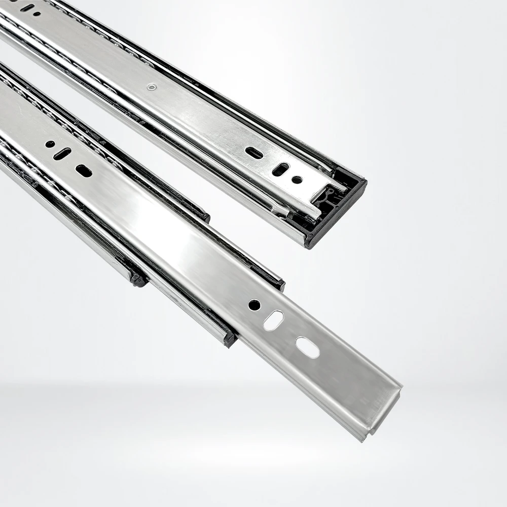 Convenient Installation 45MM Telescopic Rail Correderas Full Extension Rail Drawer Channel Ball Bearing Cabinet Drawer Slide
