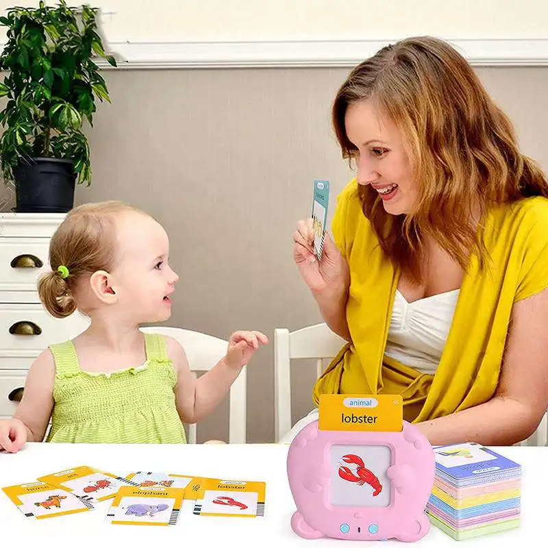 Samtoy 255 Cards Early Education Card Reader Words Reading Toy Electric