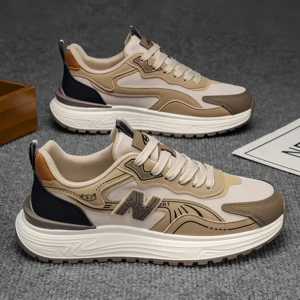 Mens Shoes Breathable Hollow Mesh Casual Soft Sole Non Slip Lightweight Comfortable and Durable Platform Sports Running Shoes