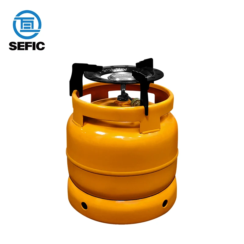 Sefic Propane Steel Lpg Gas Tank 6kg Empty Lpg Gas Cylinder For Homeuse