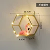 Mini gold single hexagon