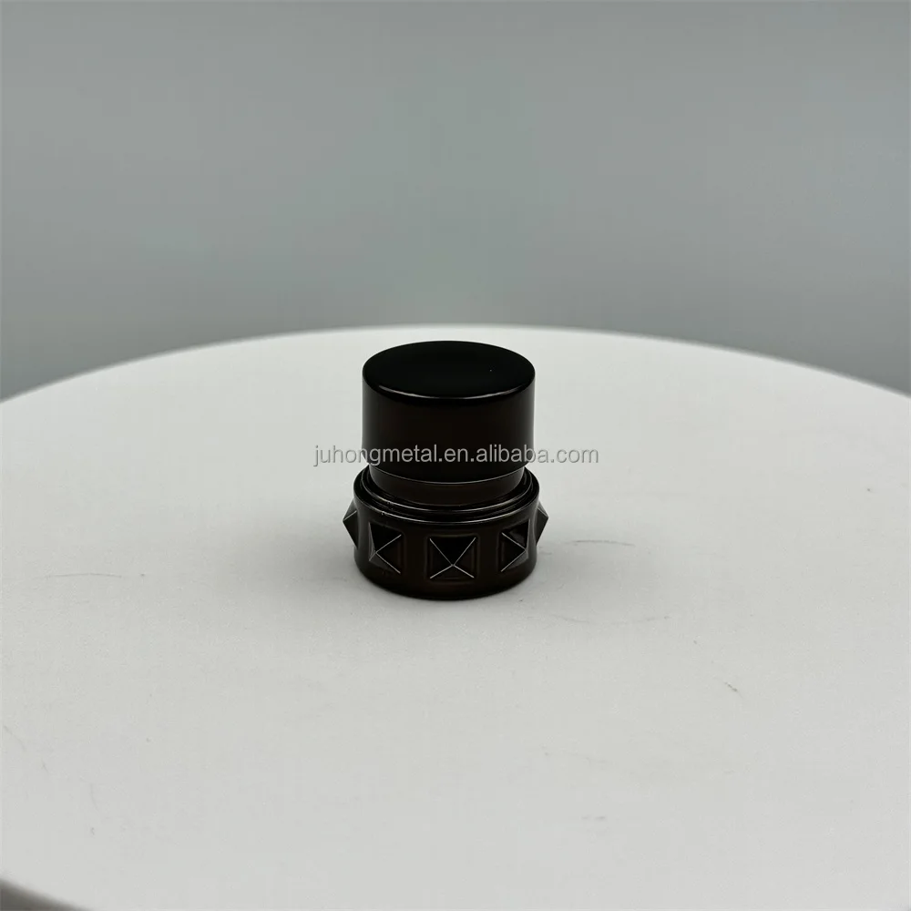 ABS Plastic Screw Cap Perfume Bottle Cap with Silk Screen Printing for Luxury Cosmetics