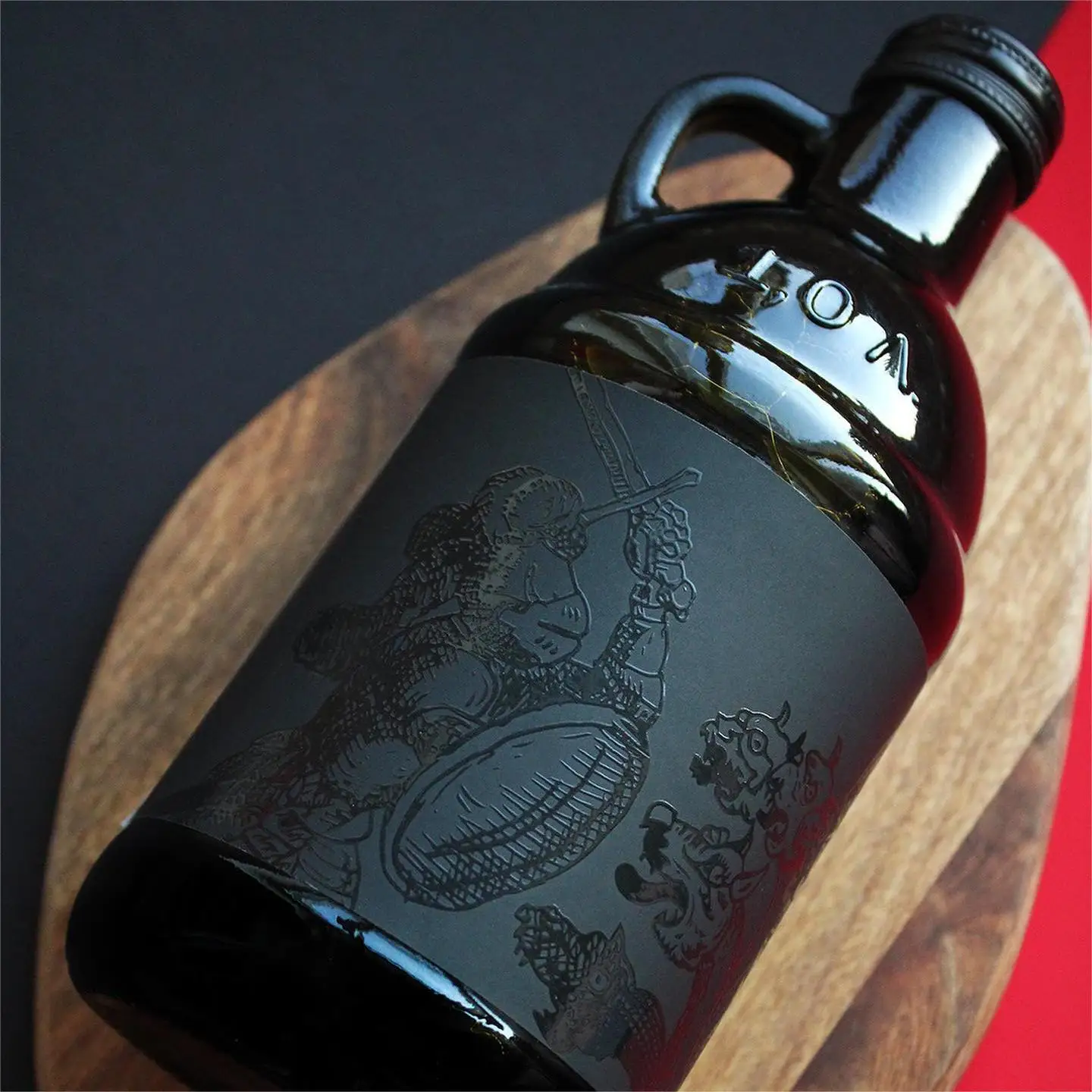 Custom Packaging Label 3D Varnish Textured Gold Foil Raised Logo Spot UV Sticker Champagne Wine Digital Printing Bottle Labels