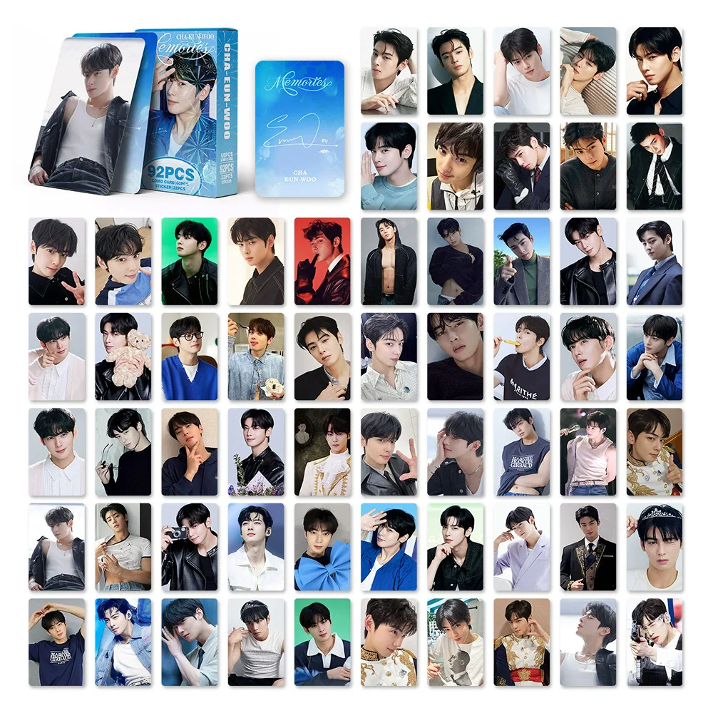 KPOP 92枚入り/ボックス チャ・ウヌ フォトカード ロモカード 写真