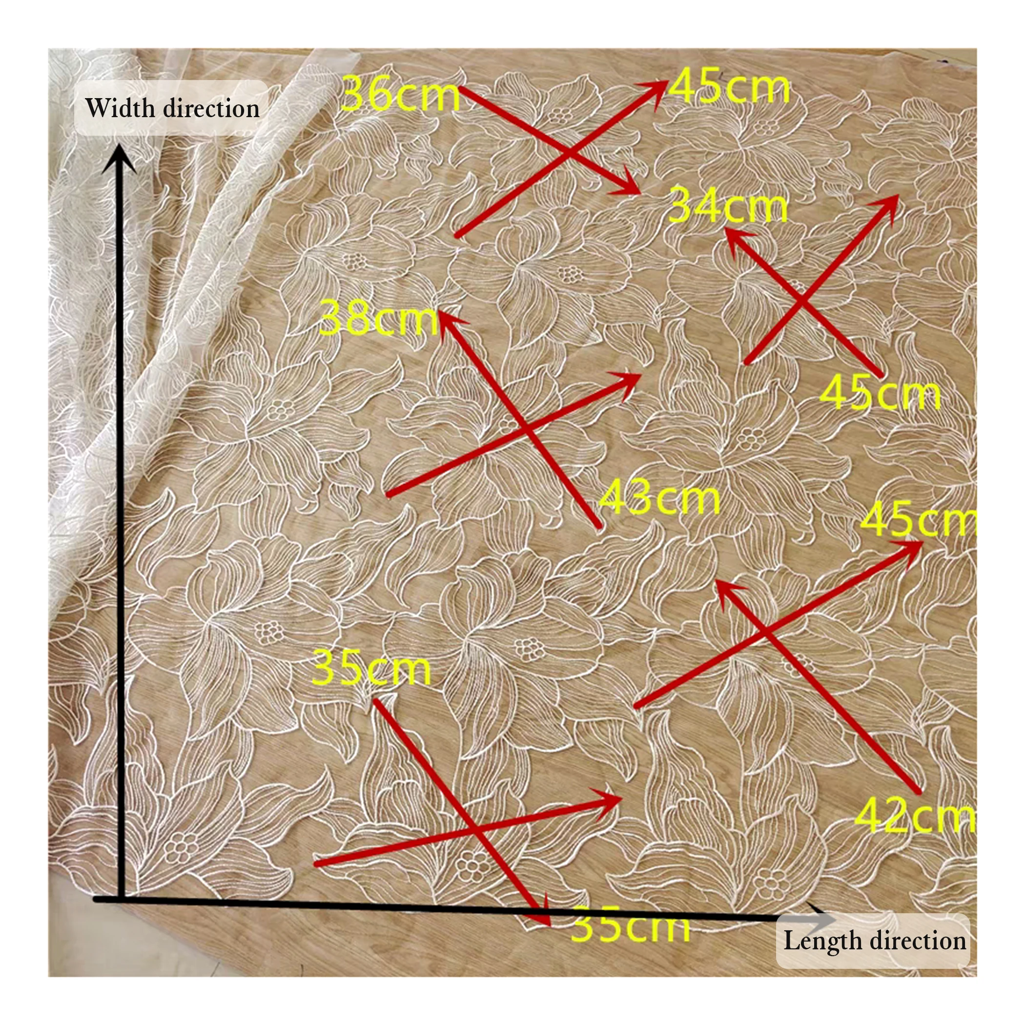 YX2736 Full Custom Lotus Pattern Design 2025 Pure White 100 Polyester Milk Silk Embroidery Mesh Tulle Fabric