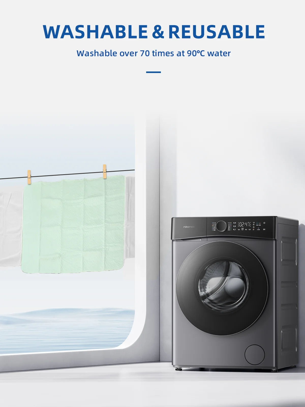 Wholesale Waterproof Incontinence Bed Pads Soft 4-Layer Washable and R - product detail 5