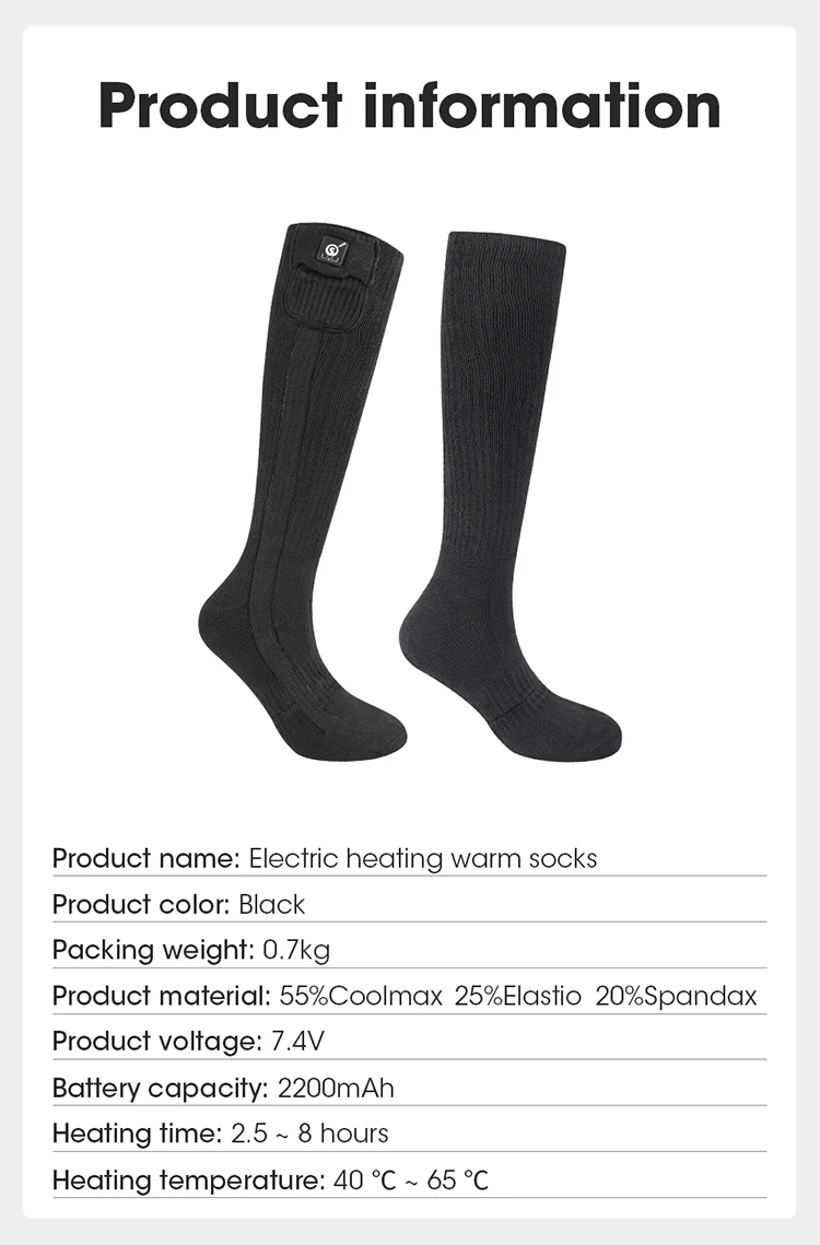 Thermal Seamless Washable Cotton Breathable Warming Rechargeable