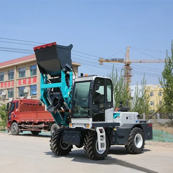 Deposit 2.4m³/tank self loading concrete mixer truck cement pump self loading cement concrete mixer truck