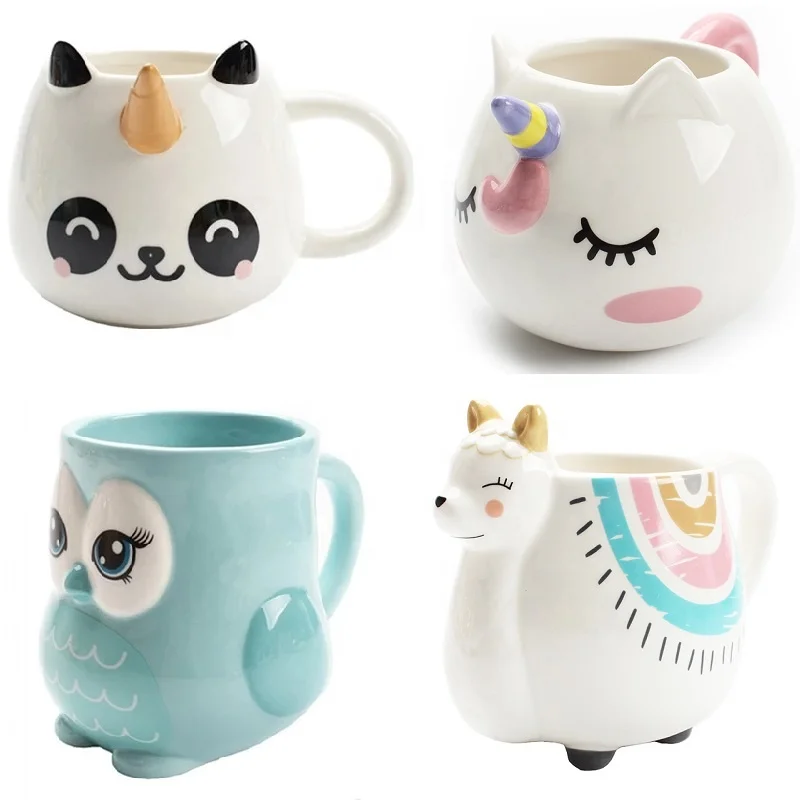Tasse à Café Chat Satire Los Licorne Colorée Licorne Rhino Cheval