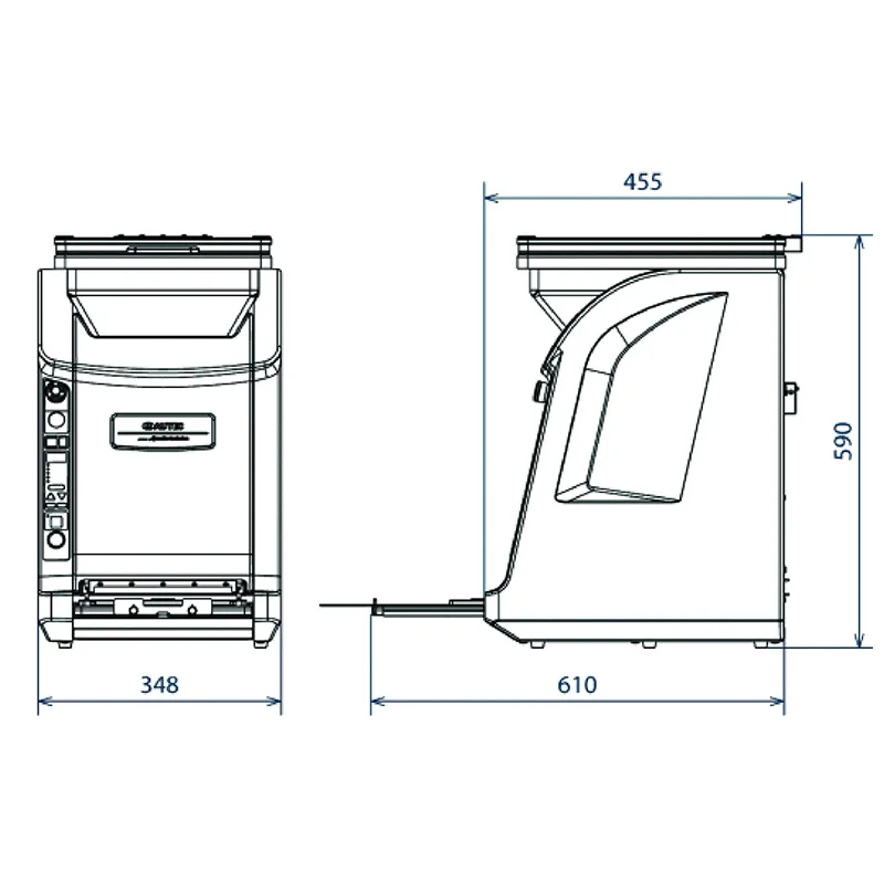High-Efficiency Sushi Machine Autec ASM 865 Rice Sheet Maker for Japanese Restaurant Use