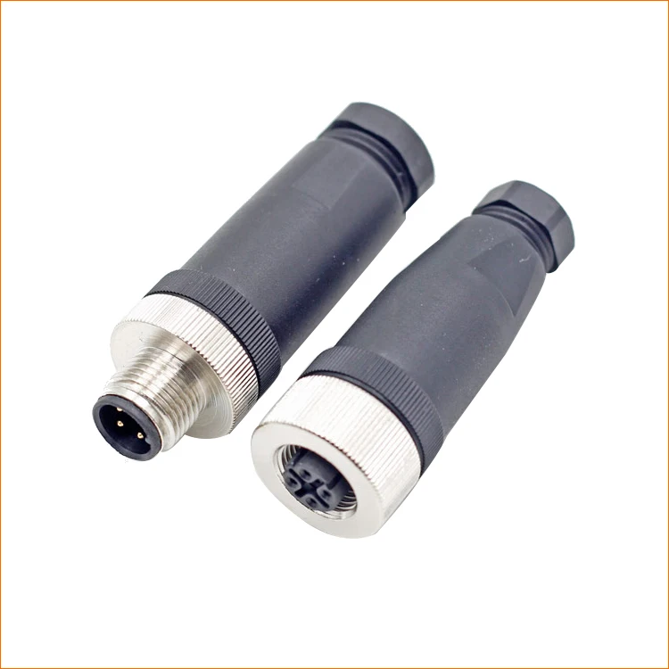 M12 4 Pin Connector Male Female Overmould Staight M12 A B D Code ...