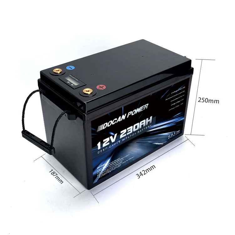 Long Life Solar Panel Battery 12v 230ah Lifepo4 Deep Cycle Ups Backup ...