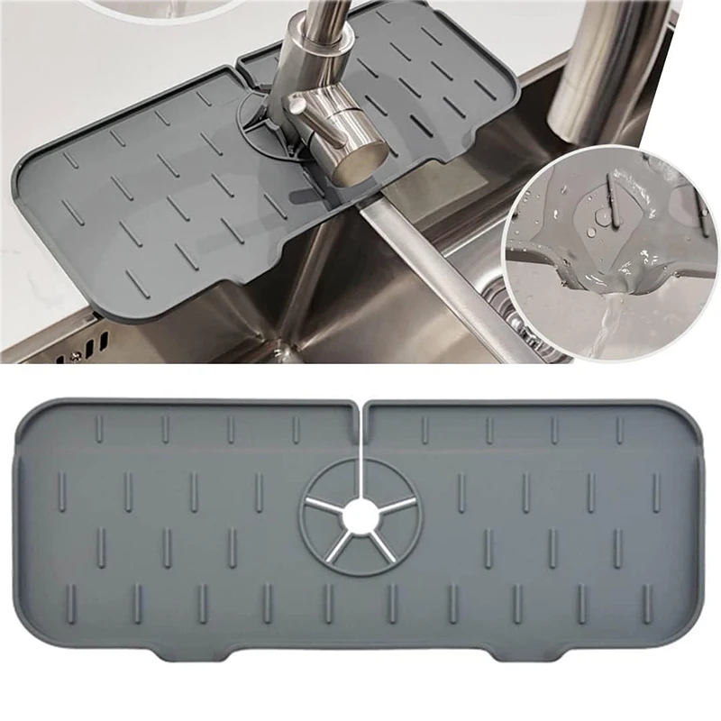 Silicone Sink Draining Pads Behind Faucet Silicone Sink Faucet Splash