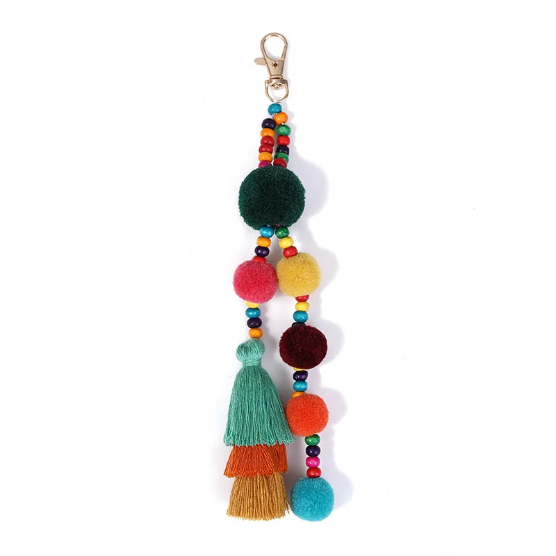 20pcs Pom Pom Mirror Keychain - Wholesale Keyring Pom Pom Zipper Pull ,Bag Swag Rajasthan outlet Camel Mirror Decoration Tassels Beadwork and Bells