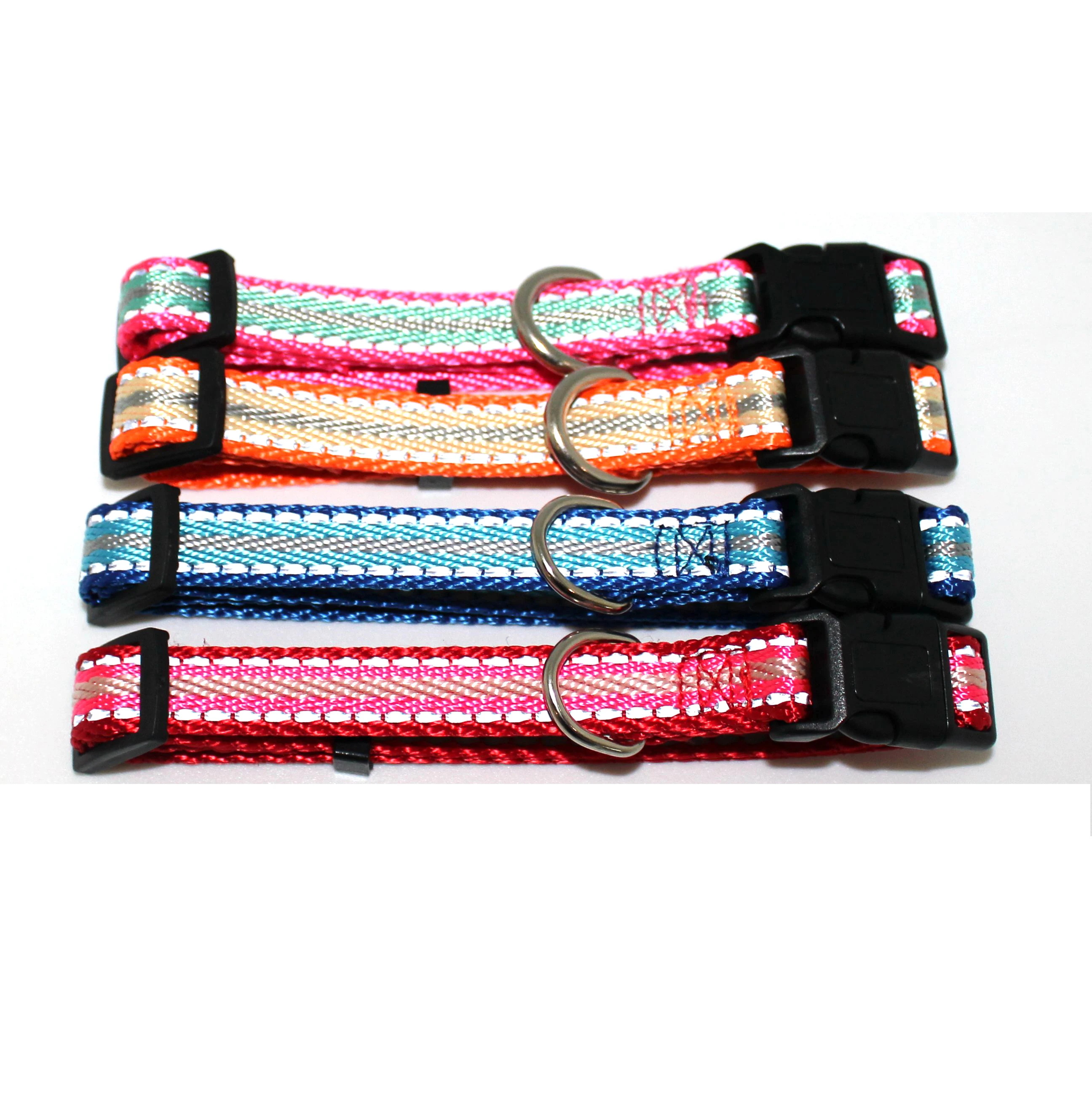 Fashionable stable colorful PP  dog leash and collar set for dog