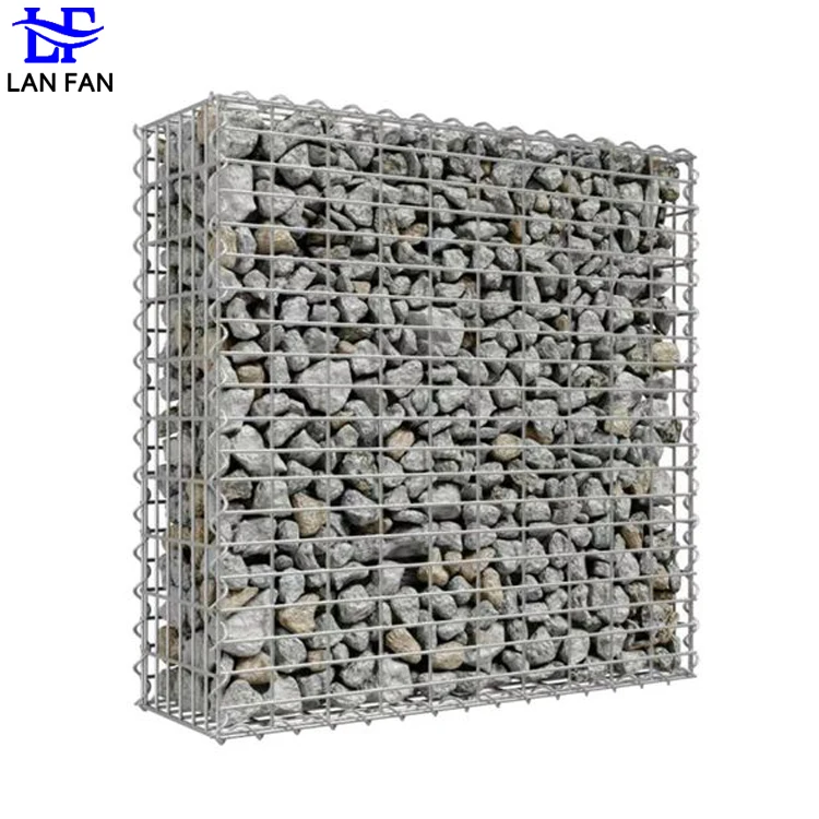 Welded Iron Wire Mesh Gabion Baskets Galvanized Gabion Box for Strengthened Support