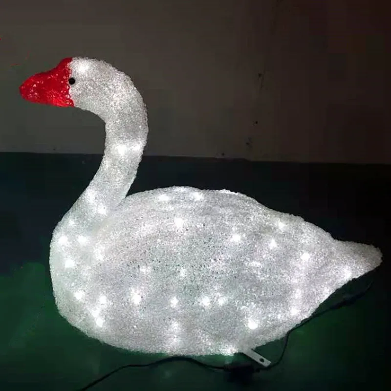 3D Led Swan Light Custom Design Wedding Decorator Species of Swan