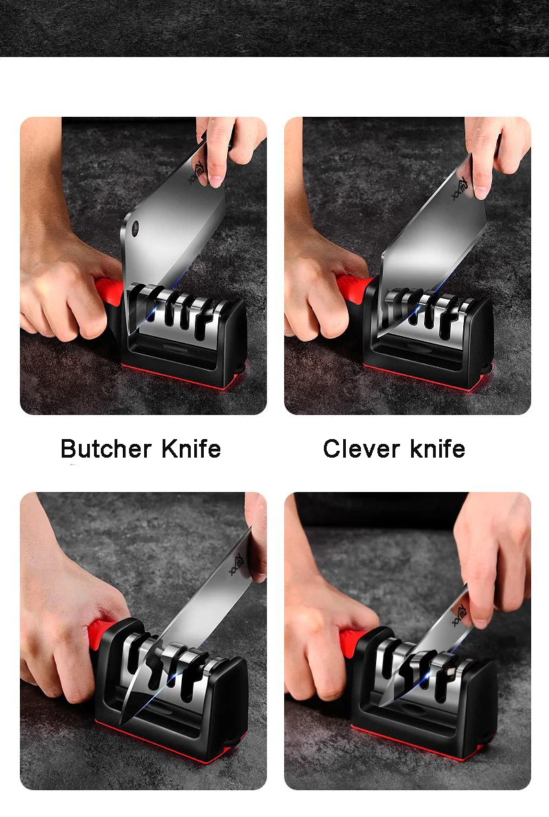 4 In 1 Kitchen Knife Sharpener 4 Stage Knife Accessories Knives