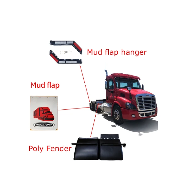 Mud Flap Mud Guard with Raised logo and Printing for Cargo Truck