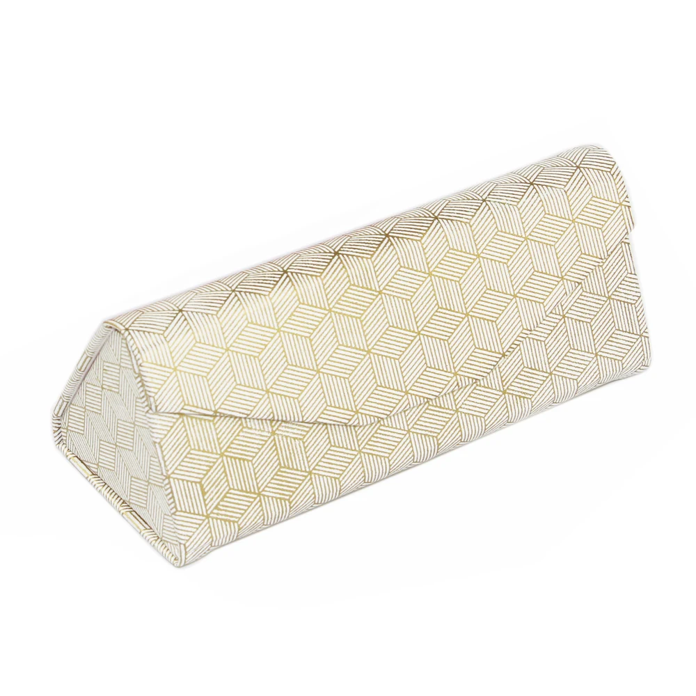 Дизайнерская Портативная Складная пластина розовый белый черный искусственная кожа ручной работы Оптический жесткий футляр солнцезащитные очки упаковочные аксессуары