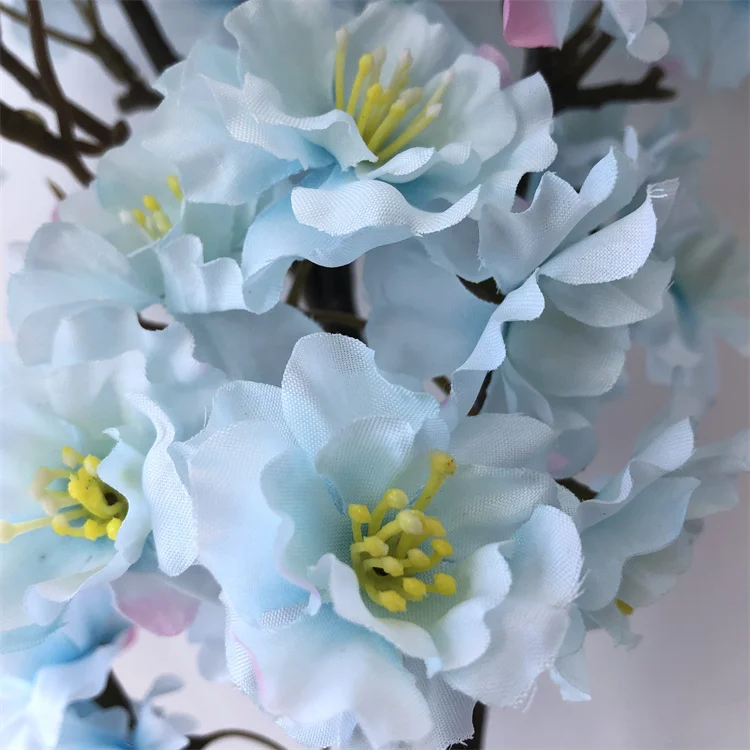 N0208 Bulk Silk Cherry Blossom Branches Passion Artificial Flowers