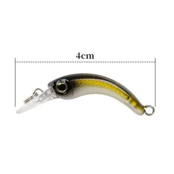 New 1.2g 4cm Mini Floating Minnow Insect Bait Fishing Lure Unprinted Hard ABS Artificial Crankbait Wobbler Saltwater Fish Carp – Minnow – view 5