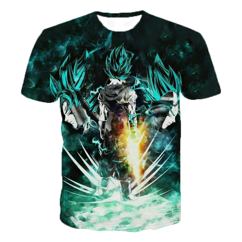 Japanese Anime Dragon 3d Printed Shirt Goku Ball Summer 3d Digital ...