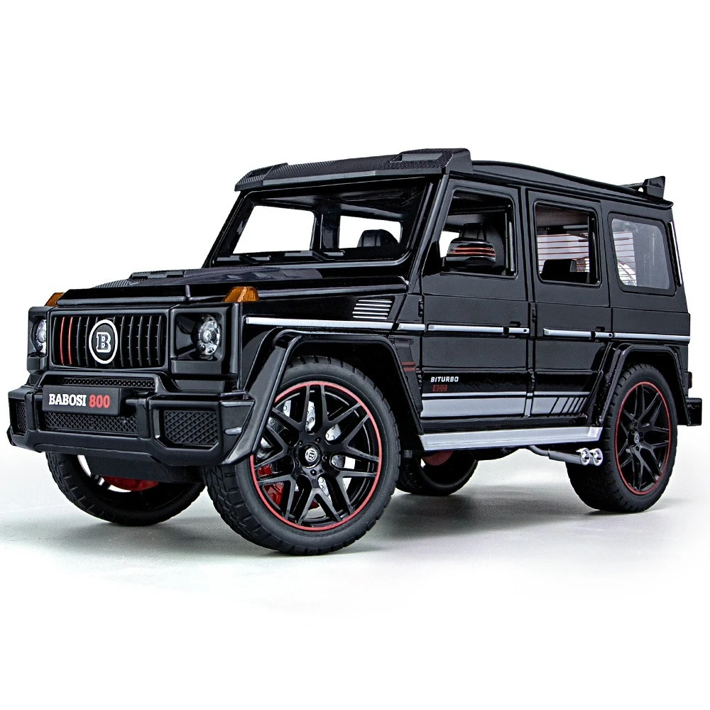 ベンツ BABOSI B800 ブラバス ゲレンデ ブラック1/18 Diecast Car Model 1:18 - Benz Babosi G800 with Sound & Light