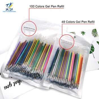 48 Unique Colors (No Duplicates) Gel Pens Gel Pen Set for Adult