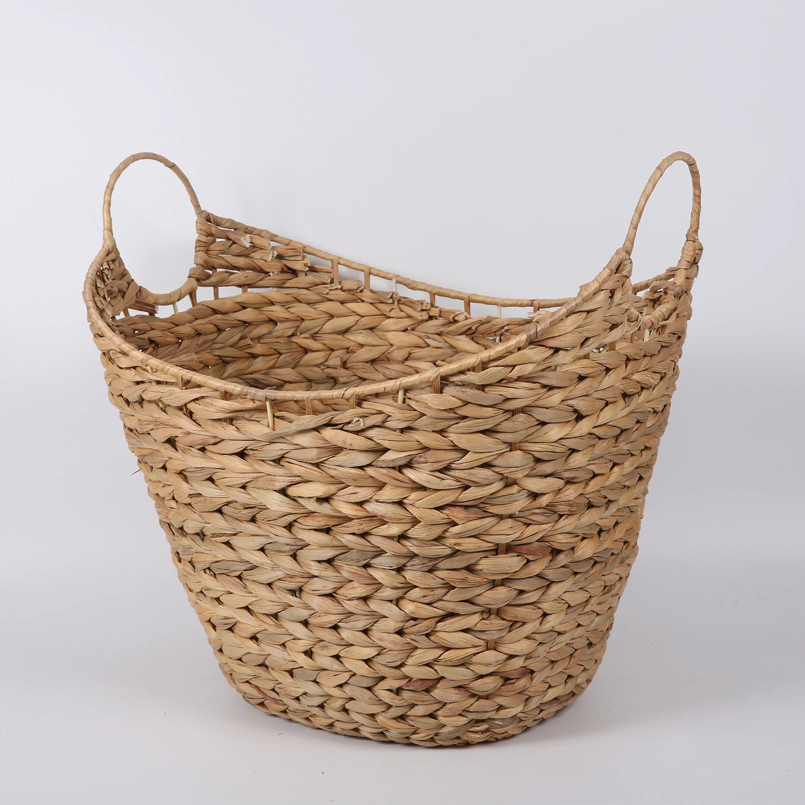 Factory Shaped Water Hyacinth basket - junian home arts