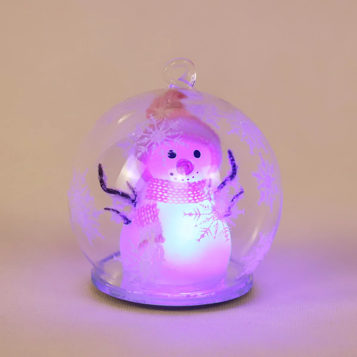 3D Laser Engraving Snowman Deer Christmas Crystal Ball with LED Light wood Base Warm White Glass Ball Luz De Navidad