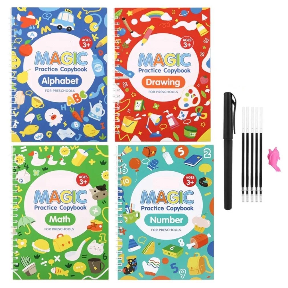 Pen Control And Tracing Book For Toddlers, Reusable, Grooved, Learn To Write  Line Tracing Workbook - Ages 3-6 - Magic Handwriting Practice Copybook For  Kindergarten And Preschool Kids(Advanced) 