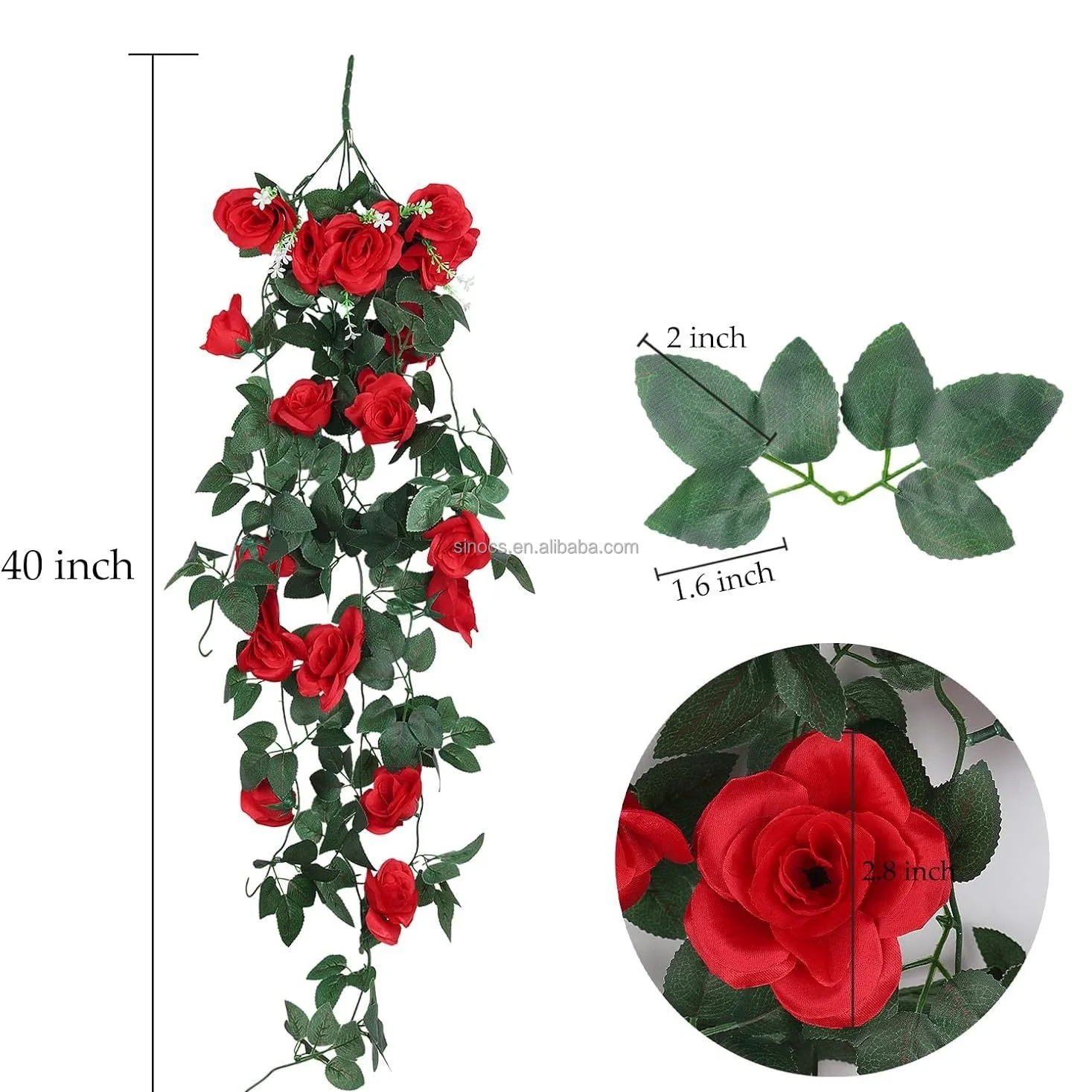 Hanging Rose Flowers Wall Decoration Artificial Flowers| Alibaba.com