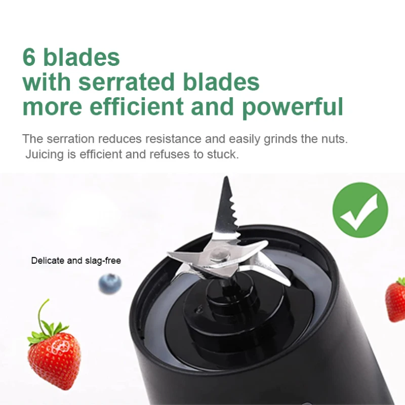 Electric Usb Shaker Bottle Rechargeable Waterproof Juicer Blender Mini Orange Juice Mixer Smoothie Portable Blender New Arrival_voghion.com