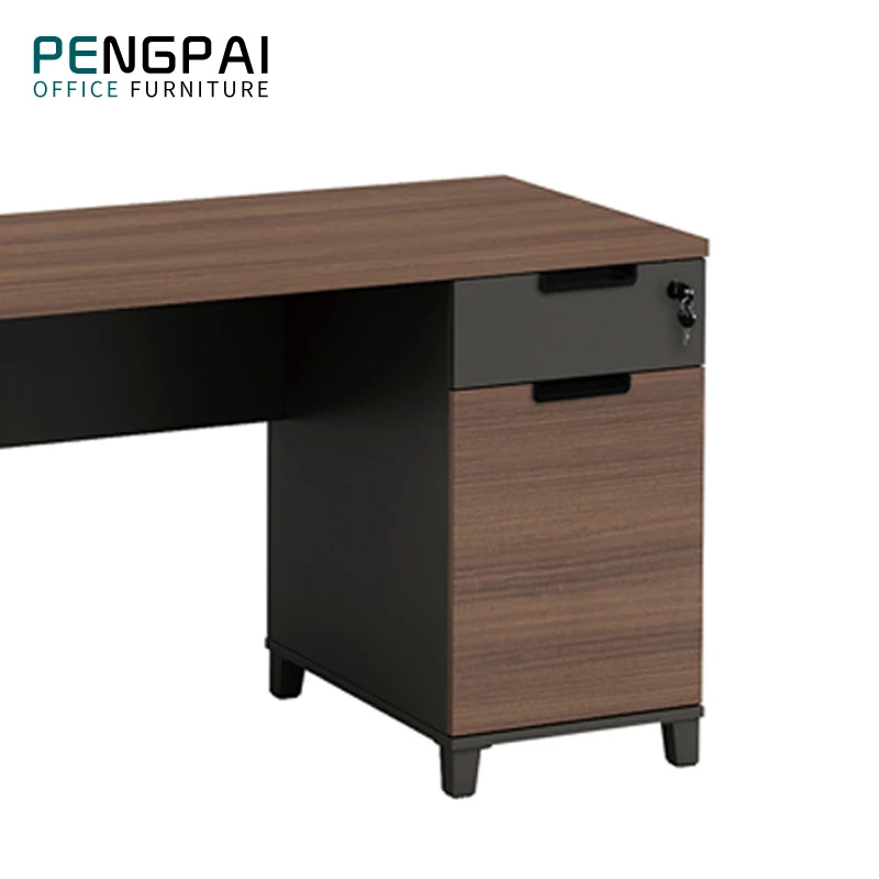PENGPAI China Comfortable Wooden Computer Table Standard Sizes Office Furniture