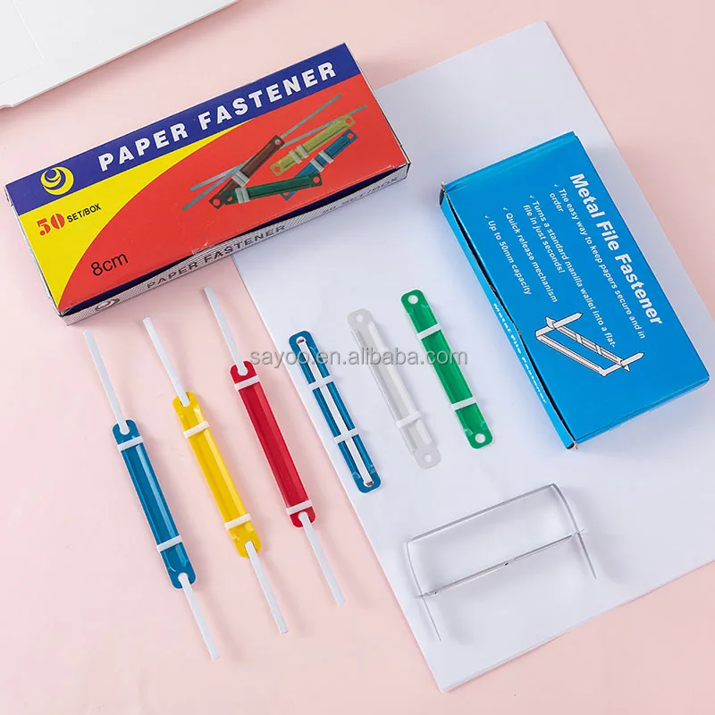 Office Stationery - Metal Paper Fasteners for Folders