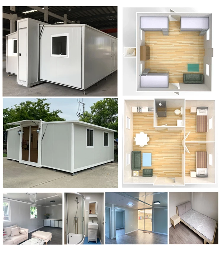 20 40 Ft Expandable Shipping Container Frame House Prefabricated Prefab ...