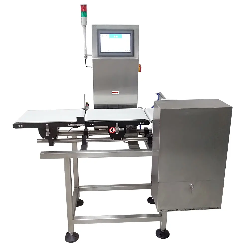 Automatic Belt Conveyor Dynamic Check Weigher for Food Industry with Pusher