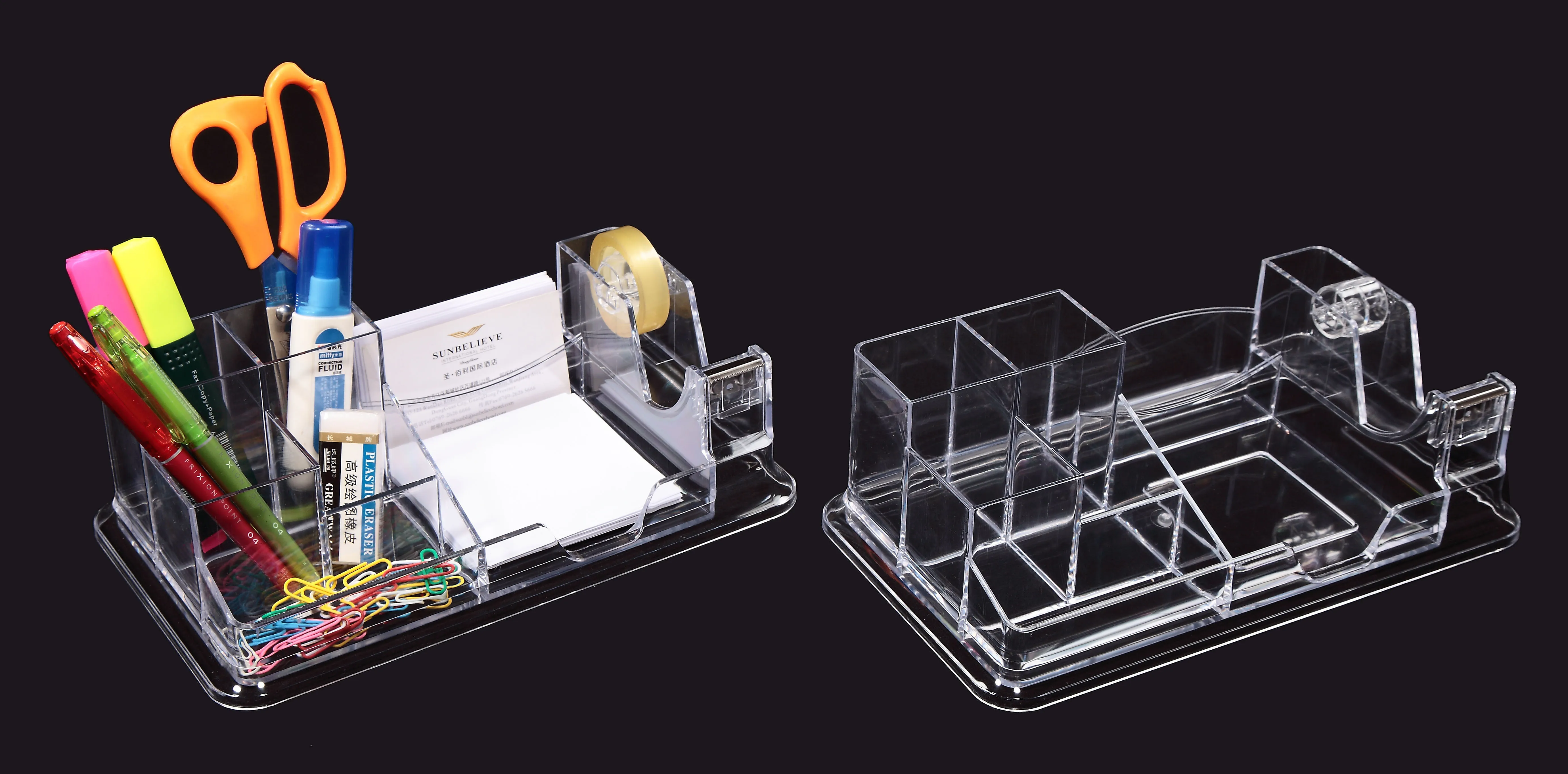 Factory Direct KEJEA Pen Holder with Notepaper Pocket Desk Organizer
