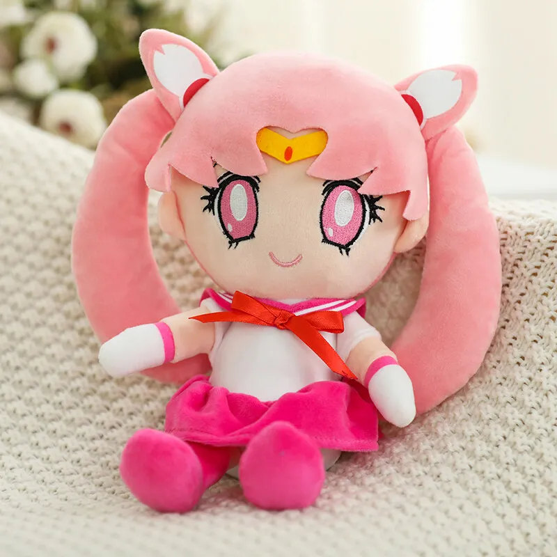 Lot De 4 Peluches Sailor Moon – Neuves Sous Emballage