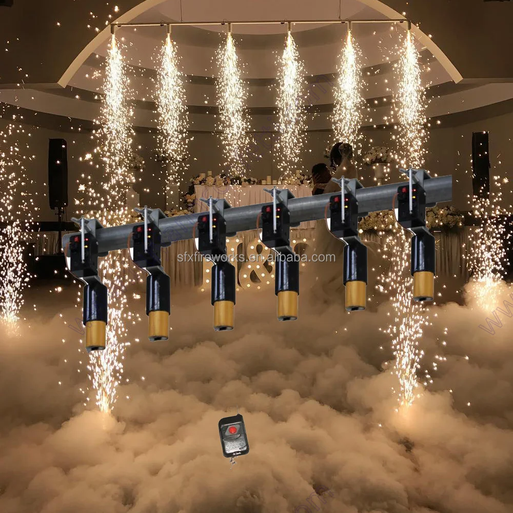 Stage Party Equipment Wireless Remote Control Firing Indoor Sparkler
