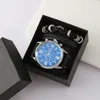 m2847 negro-juego de 3 piezas-reloj-pulsera-caja