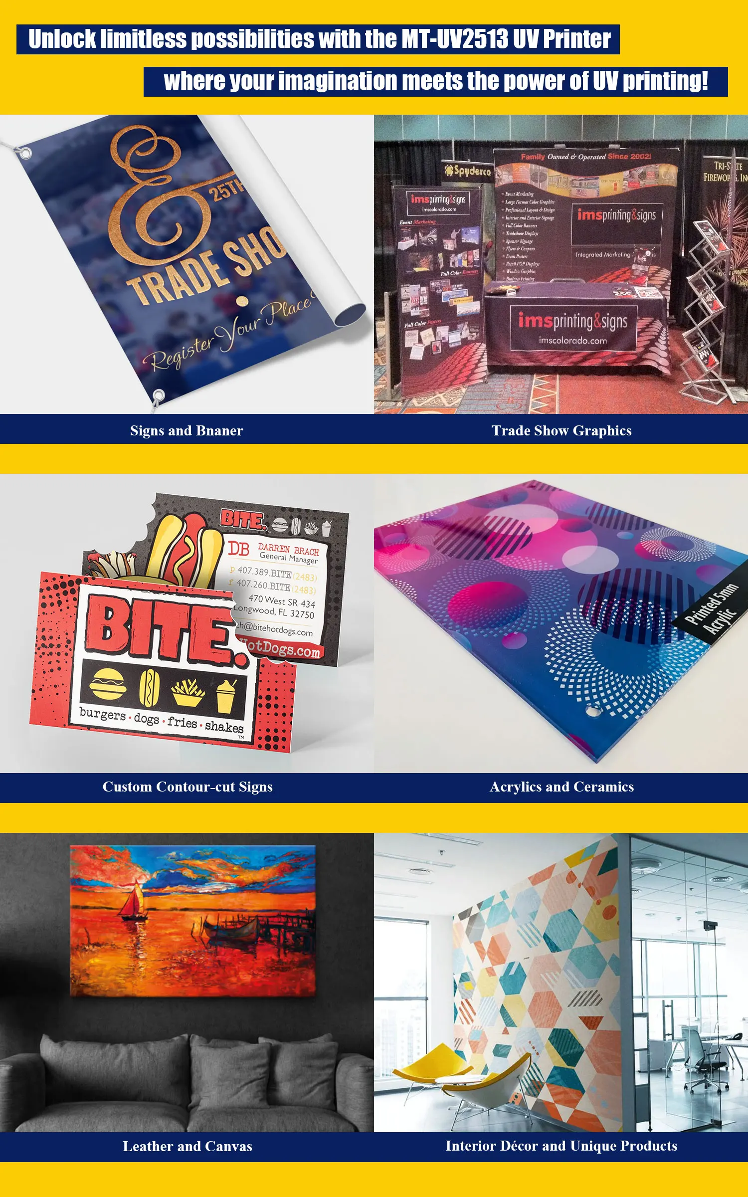 MT Refretonic Mtutech UV Flatbed Printer for Signs Printing