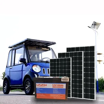 Lithium Ion Battery Pack12V 100Ah 1KW lifepo4 Solar System For RV Electric Car