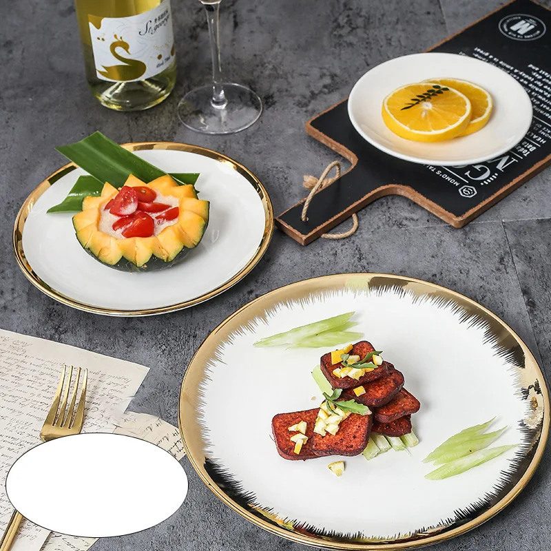 Popular High Quality Plate Restaurant Ceramic Serving Dish Dinner Plate