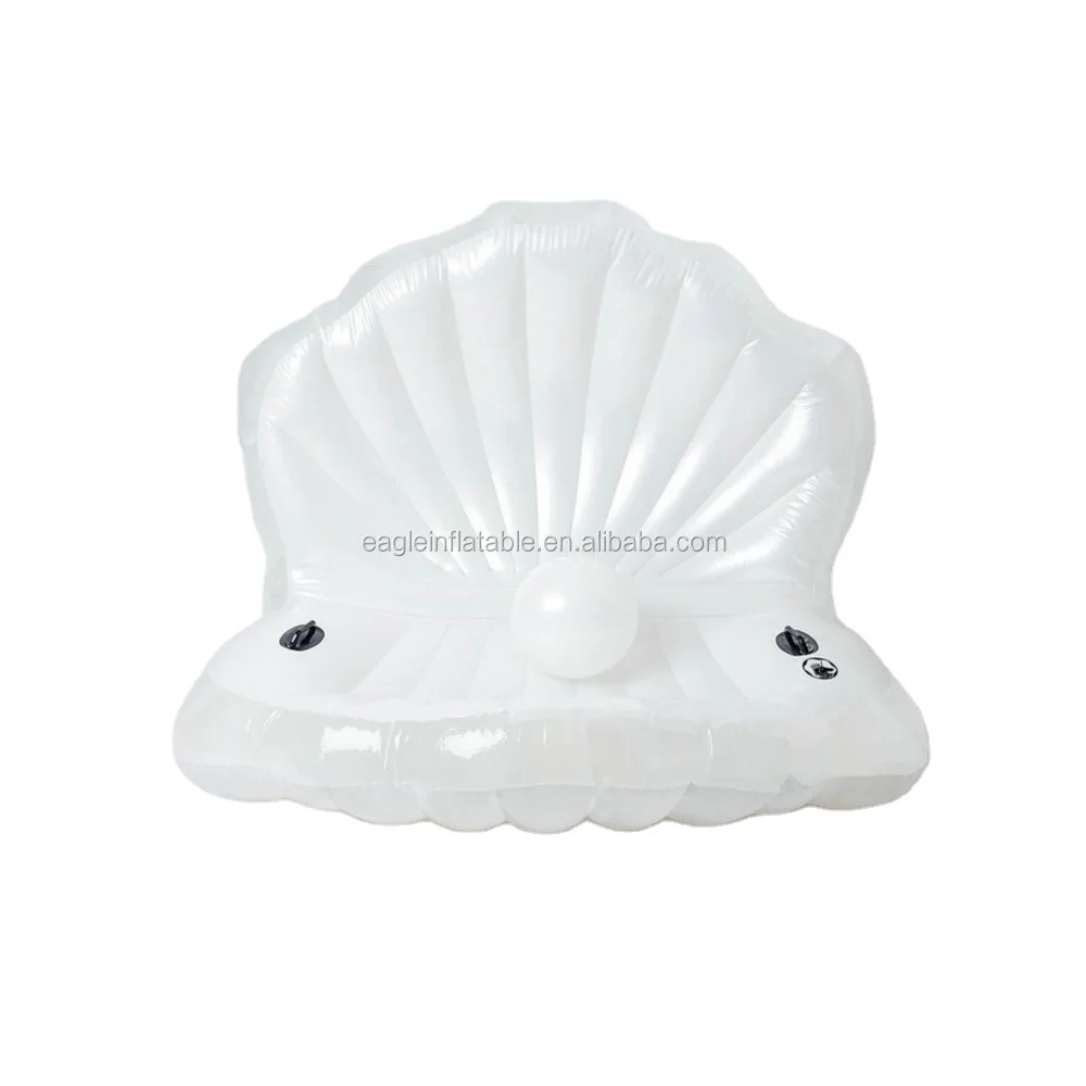 Factory Stock Good Price Pvc Big Inflatable Shell Lake Clam Shell Float Inflatable Seashell Pool Float for Sale
