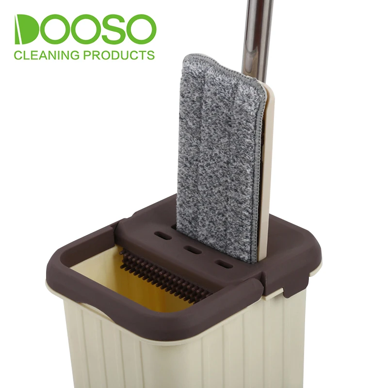 Новый трендовый продукт автоматическая Швабра для мытья пола с ведром коммерческая из микрофибры без