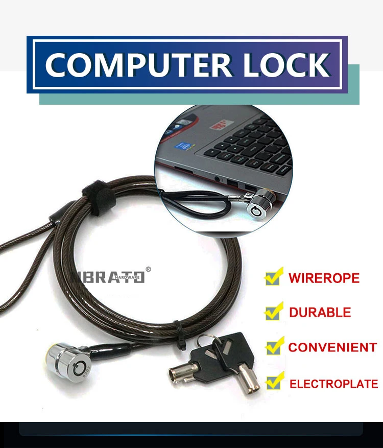 Laptop Lock With Strong Cable And Key For Maximum Security Buy Laptop